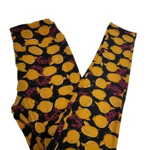 Lularoe Music Singing Bird Leggings OS